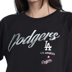 Los Angeles Dodgers G-III 4Her by Carl Banks Women's Classic Play Cropped T-Shirt - Black T-shirts
