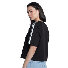 Chicago Cubs G-III 4Her by Carl Banks Women's Classic Play Cropped T-Shirt - Black T-shirts