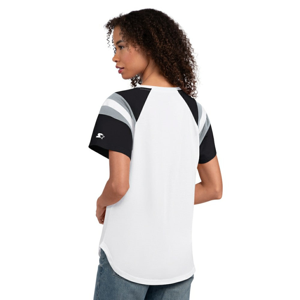 Chicago White Sox Starter Women's Game On Notch Neck T-Shirt - White T-shirts