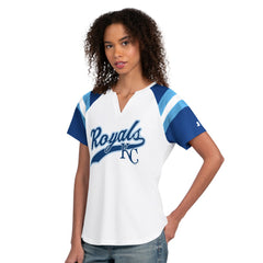 Kansas City Royals Starter Women's Game On Notch Neck T-Shirt - White T-shirts