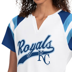 Kansas City Royals Starter Women's Game On Notch Neck T-Shirt - White T-shirts