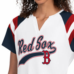 Boston Red Sox Starter Women's Game On Notch Neck T-Shirt - White T-shirts