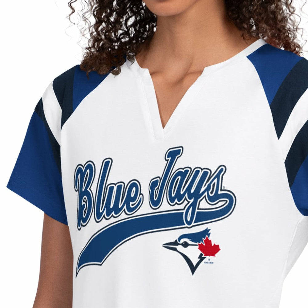 Toronto Blue Jays Starter Women's Game On Notch Neck T-Shirt - White T-shirts