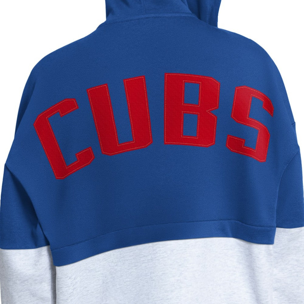 Chicago Cubs Starter Women's Wishbone Full-Zip Hoodie - Royal/Heather Gray Hoodies