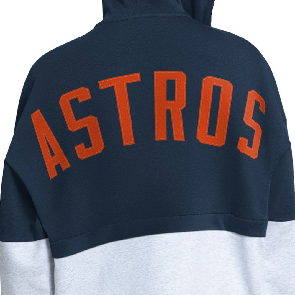 Houston Astros Starter Women's Wishbone Full-Zip Hoodie - Navy/Heather Gray Hoodies