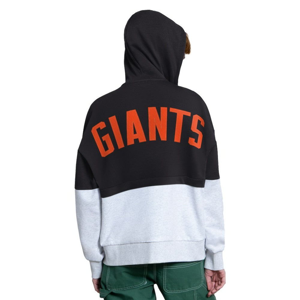 San Francisco Giants Starter Women's Wishbone Full-Zip Hoodie - Black/Heather Gray Hoodies