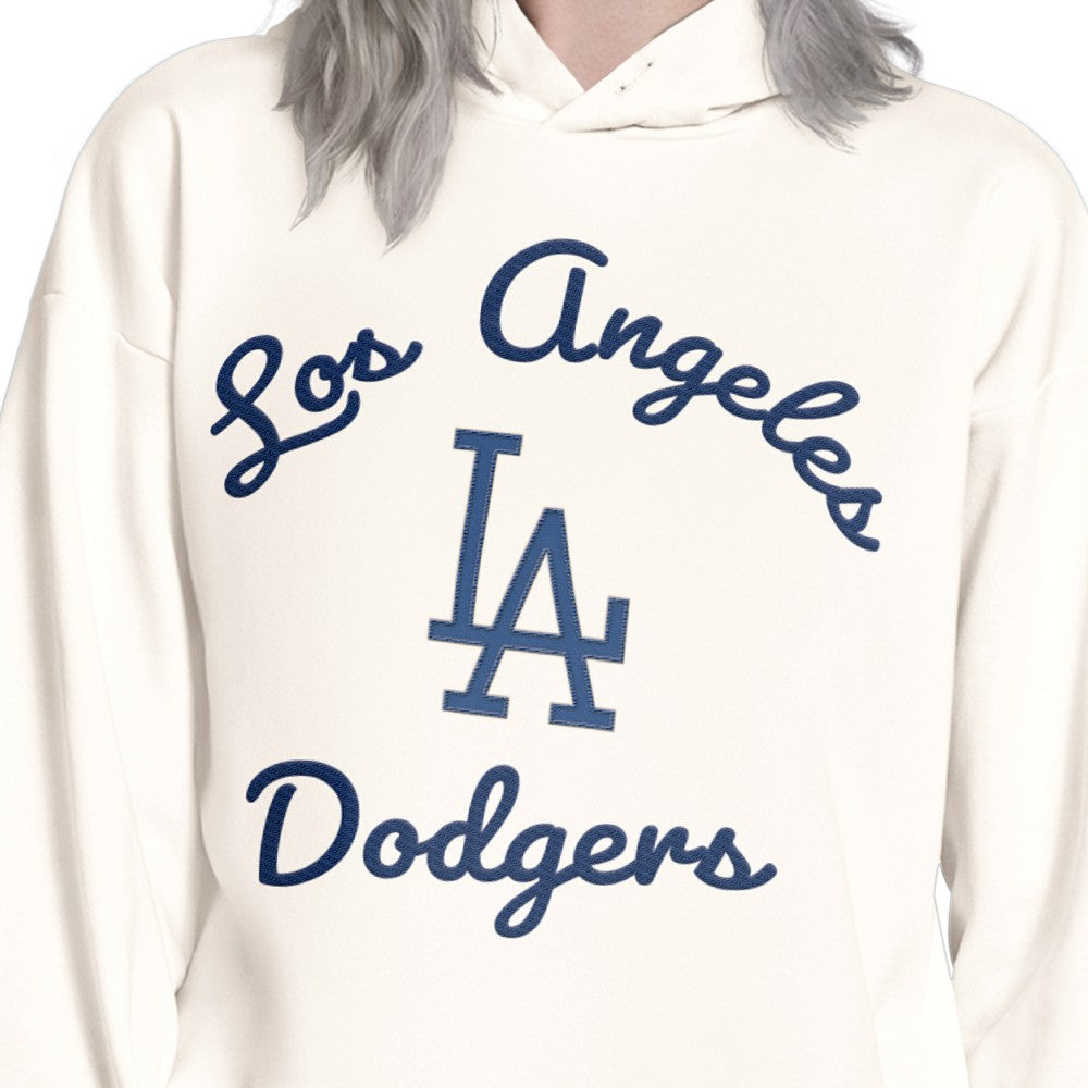 Los Angeles Dodgers Starter Women's Baseline Hoodie Sweatshirt - Cream Hoodies