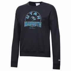 Utah Mammoth Champion Women's Powerblend Fleece Sweatshirt - Black | US 203468143