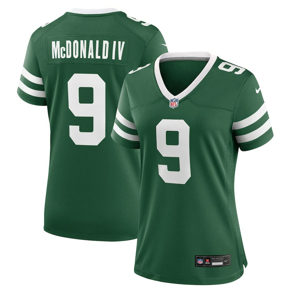 Will McDonald IV New York Jets Women's Team Game Jersey - Legacy Green Jerseys