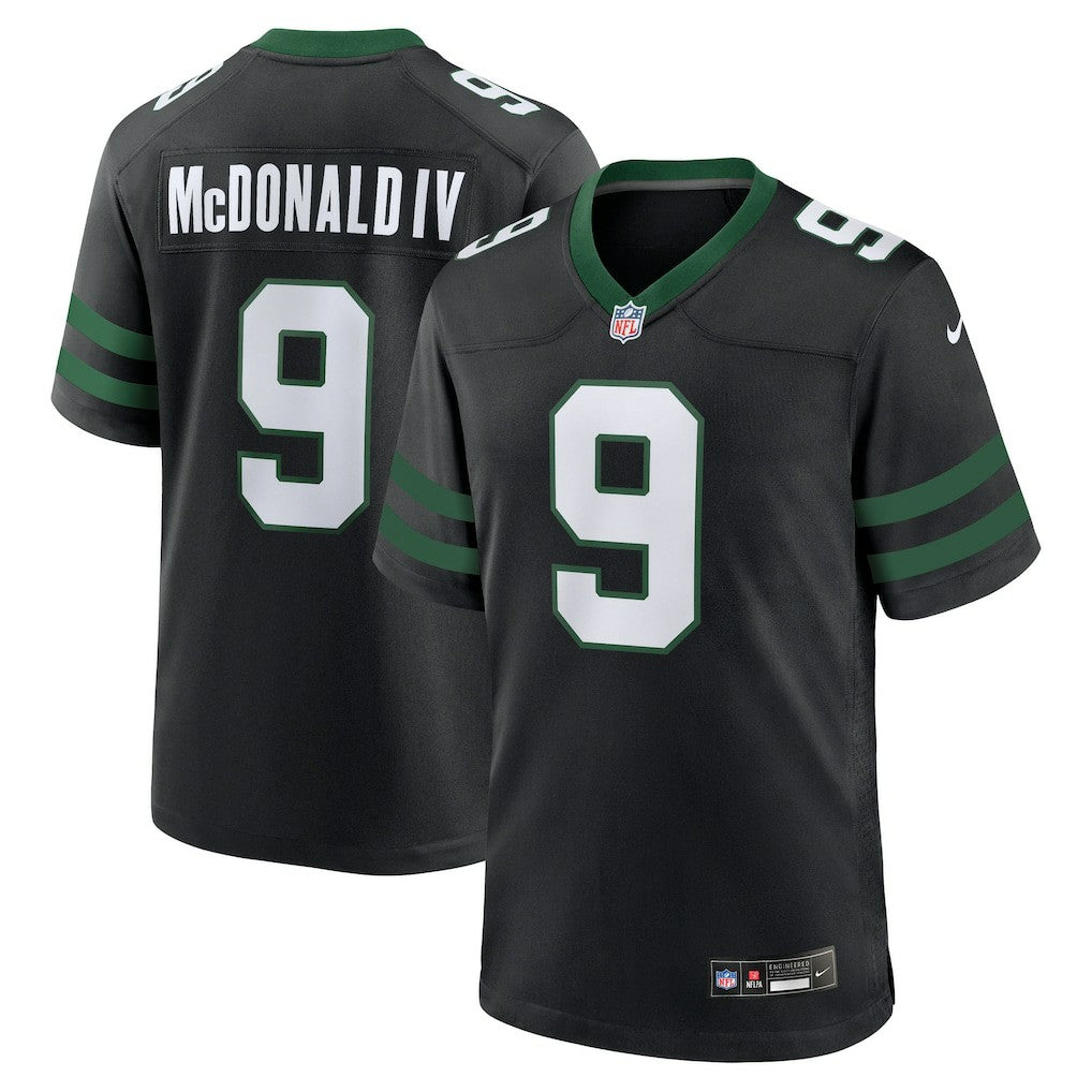 Will McDonald IV New York Jets Alternate Game Jersey - Legacy Black Jerseys