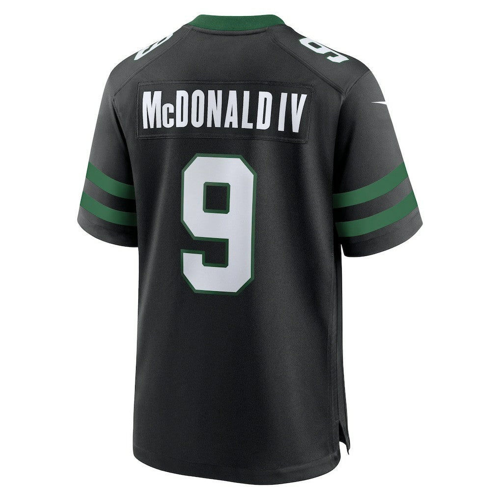 Will McDonald IV New York Jets Alternate Game Jersey - Legacy Black Jerseys