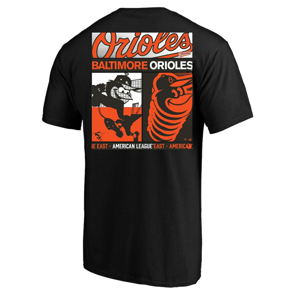 Baltimore Orioles Profile Big & Tall Two-Sided Graphic T-Shirt - Black T-shirts