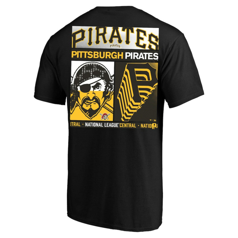 Pittsburgh Pirates Profile Big & Tall Two-Sided Graphic T-Shirt - Black T-shirts