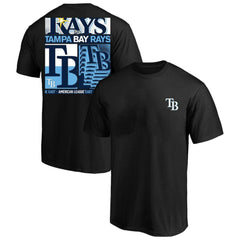 Tampa Bay Rays Profile Big & Tall Two-Sided Graphic T-Shirt - Black T-shirts