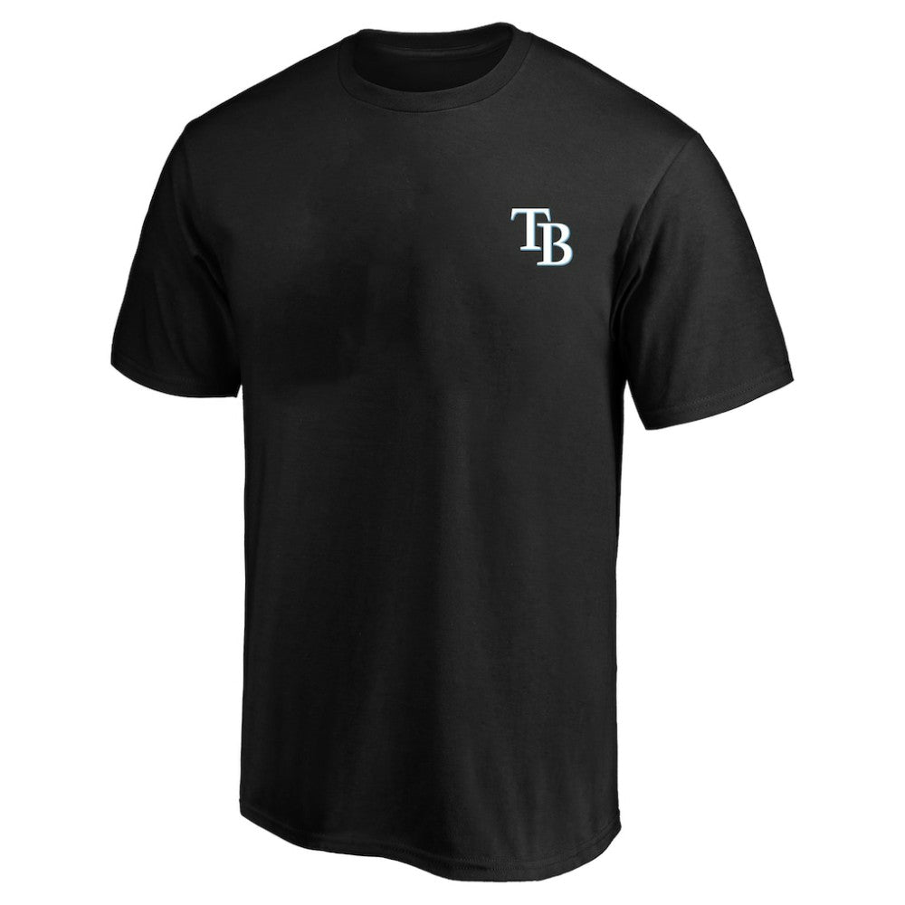 Tampa Bay Rays Profile Big & Tall Two-Sided Graphic T-Shirt - Black T-shirts