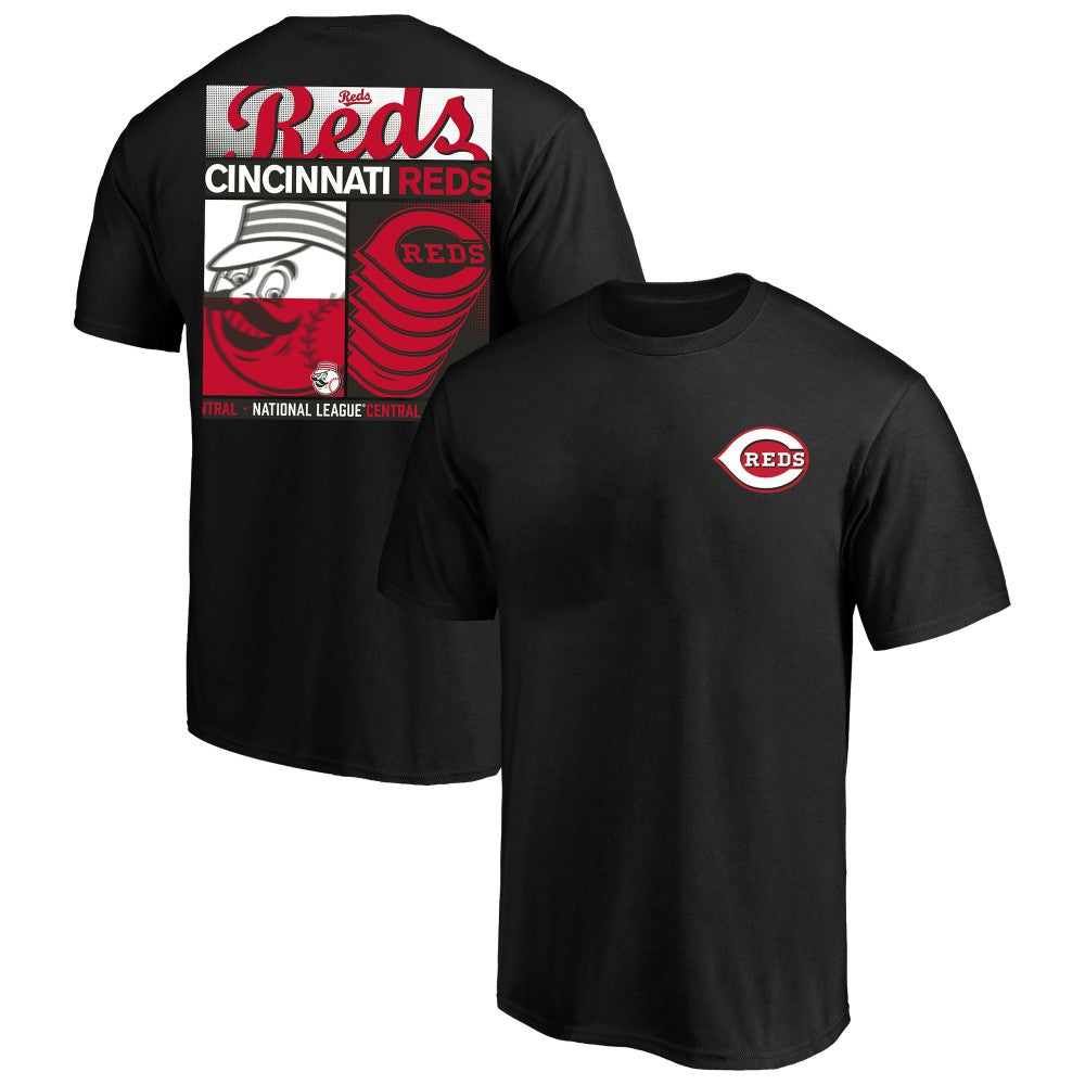 Cincinnati Reds Profile Big & Tall Two-Sided Graphic T-Shirt - Black T-shirts