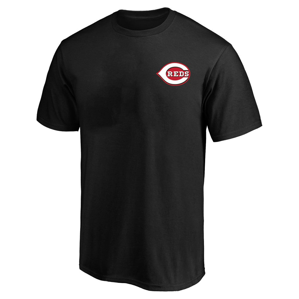 Cincinnati Reds Profile Big & Tall Two-Sided Graphic T-Shirt - Black T-shirts