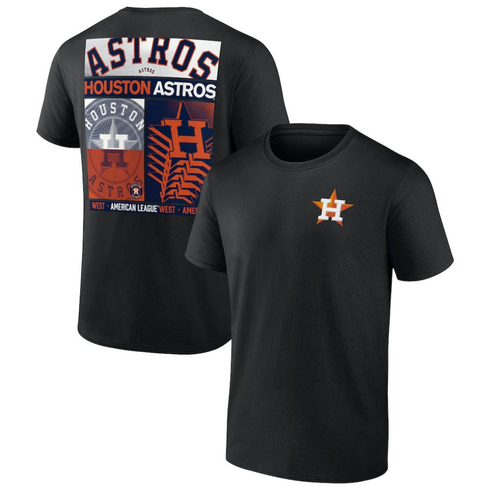 Houston Astros Profile Big & Tall Two-Sided Graphic T-Shirt - Black T-shirts