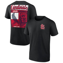 St. Louis Cardinals Profile Big & Tall Two-Sided Graphic T-Shirt - Black T-shirts