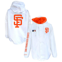 San Francisco Giants Mitchell & Ness Big & Tall Full-Snap Hooded Jacket - White Jackets
