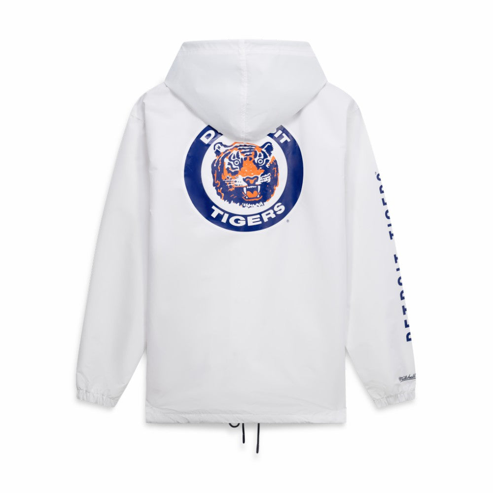 Detroit Tigers Mitchell & Ness Big & Tall Full-Snap Hooded Jacket - White Jackets