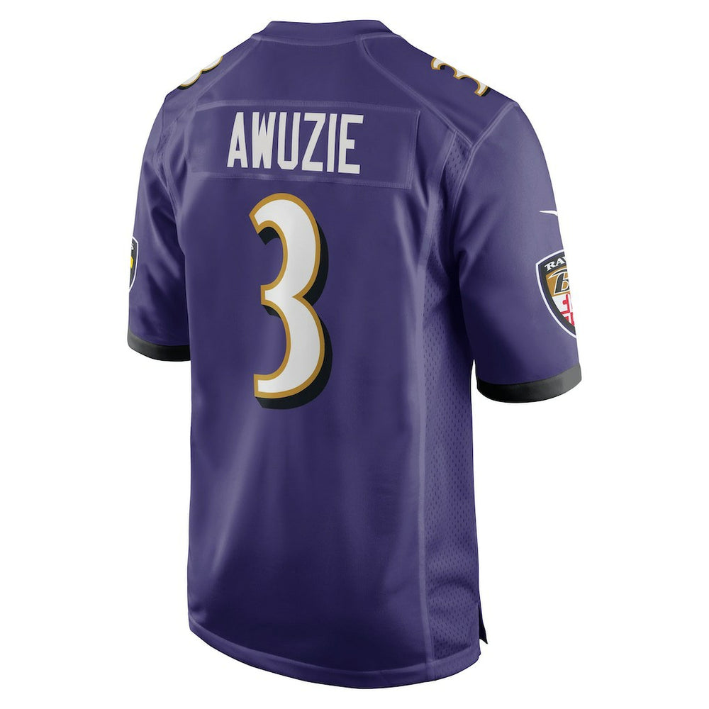 Chidobe Awuzie Baltimore Ravens Team Game Jersey - Purple Jerseys