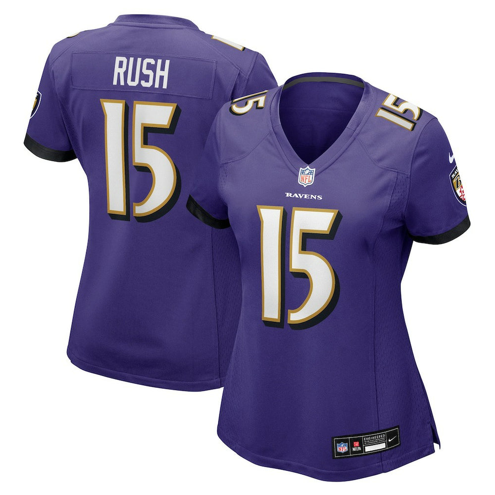 Cooper Rush Baltimore Ravens Women's Team Game Jersey - Purple Jerseys