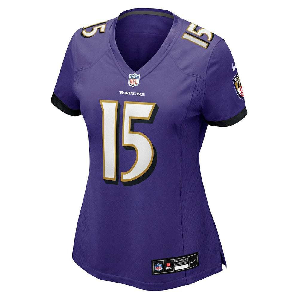 Cooper Rush Baltimore Ravens Women's Team Game Jersey - Purple Jerseys
