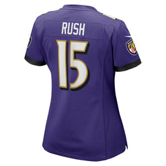 Cooper Rush Baltimore Ravens Women's Team Game Jersey - Purple Jerseys