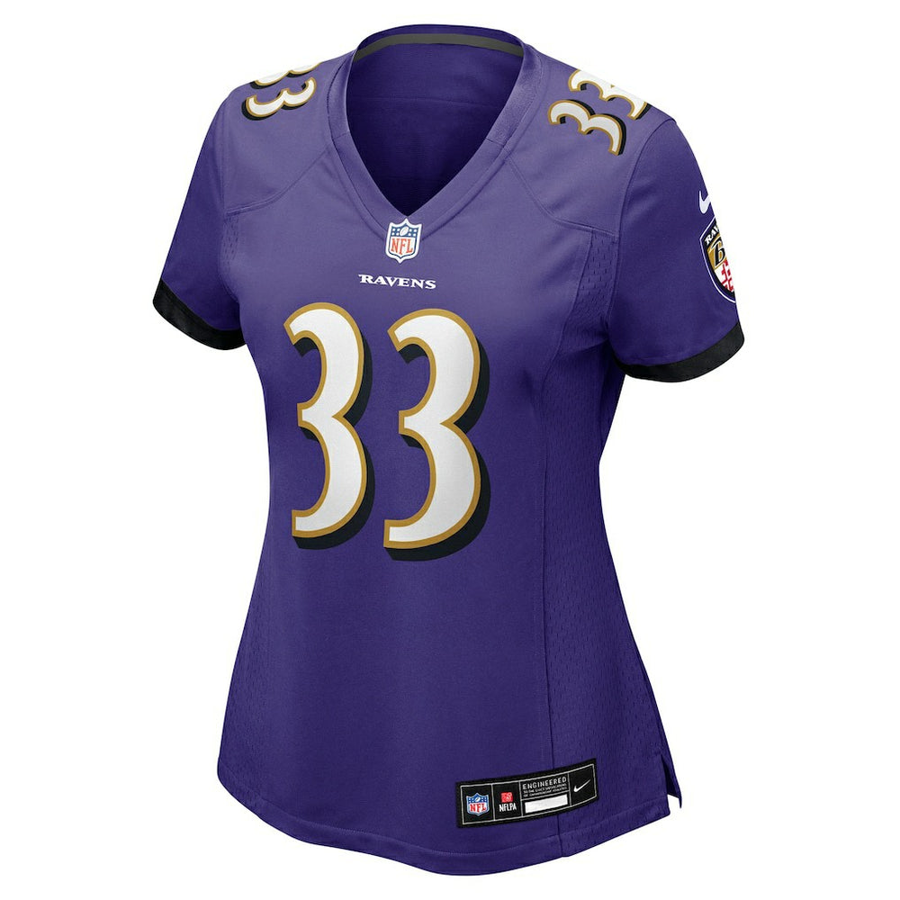 Tyler Loop Baltimore Ravens Women's Team Game Jersey - Purple Jerseys