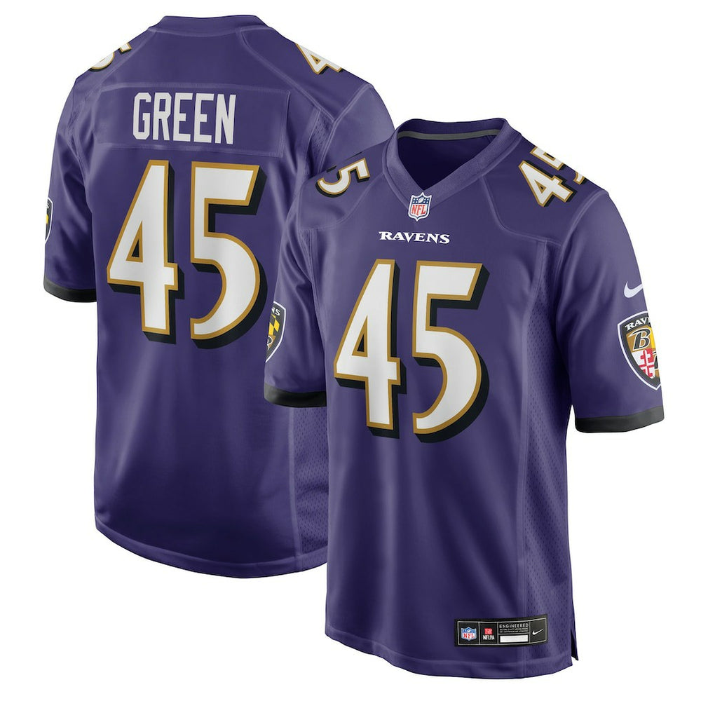 Mike Green Baltimore Ravens Team Game Jersey - Purple Jerseys