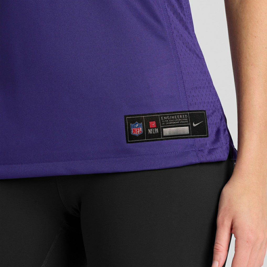Carson Vinson Baltimore Ravens Women's Team Game Jersey - Purple Jerseys