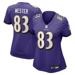 LaJohntay Wester Baltimore Ravens Women's Team Game Jersey - Purple Jerseys