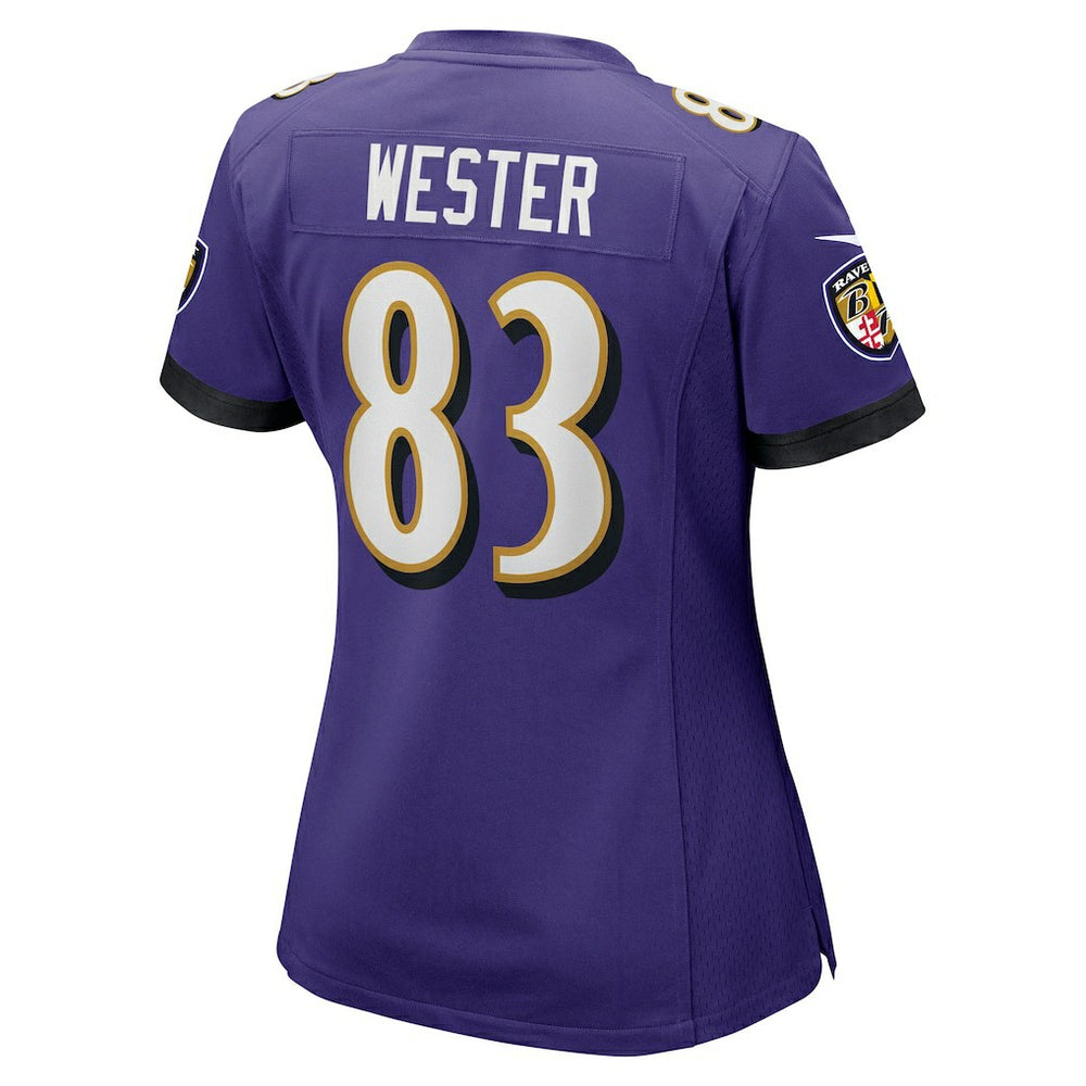 LaJohntay Wester Baltimore Ravens Women's Team Game Jersey - Purple Jerseys