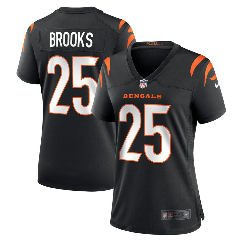 Tahj Brooks Cincinnati Bengals Women's Team Game Jersey - Black Jerseys