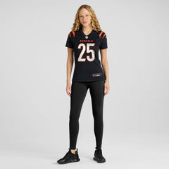 Tahj Brooks Cincinnati Bengals Women's Team Game Jersey - Black Jerseys