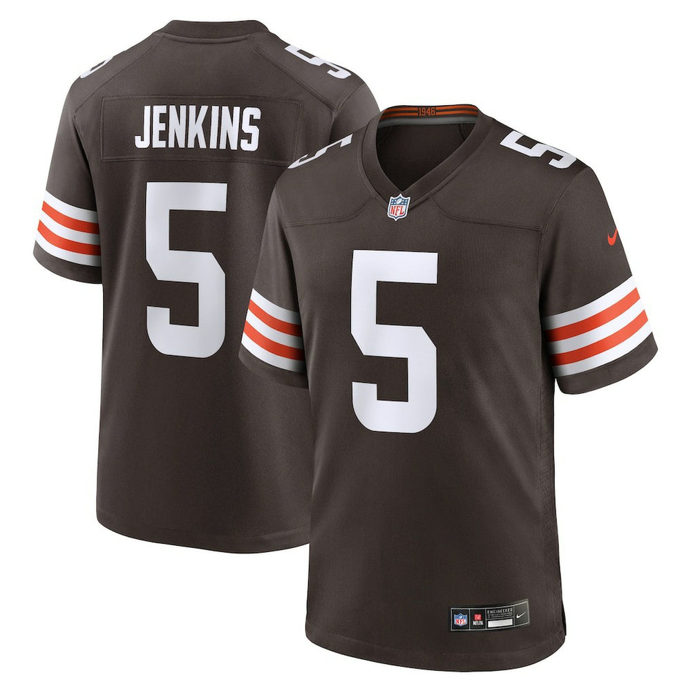 Rayshawn Jenkins Cleveland Browns Team Game Jersey - Brown Jerseys