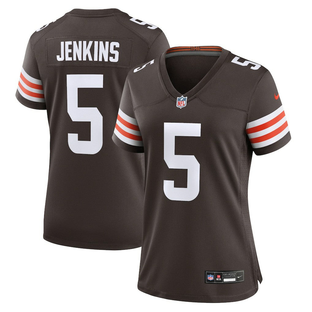 Rayshawn Jenkins Cleveland Browns Women's Team Game Jersey - Brown Jerseys