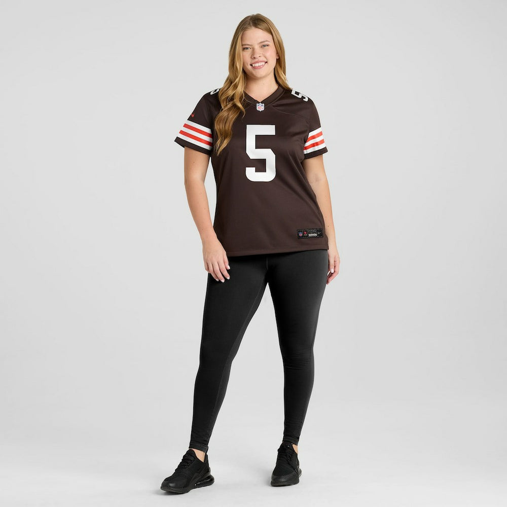 Rayshawn Jenkins Cleveland Browns Women's Team Game Jersey - Brown Jerseys