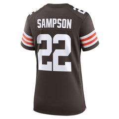 Dylan Sampson Cleveland Browns Women's Team Game Jersey - Brown Jerseys