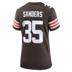 Raheim Sanders Cleveland Browns Women's Team Game Jersey - Brown Jerseys