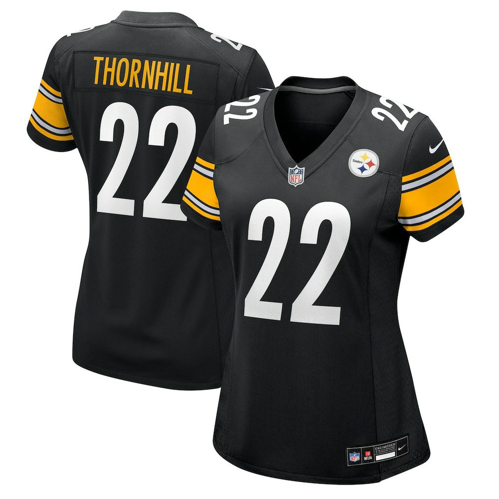 Juan Thornhill Pittsburgh Steelers Women's Team Game Jersey - Black Jerseys
