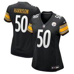 Malik Harrison Pittsburgh Steelers Women's Team Game Jersey - Black Jerseys