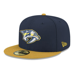 Nashville Predators New Era Core Logo Two-Tone 59FIFTY Fitted Hat - Navy | US 203471430