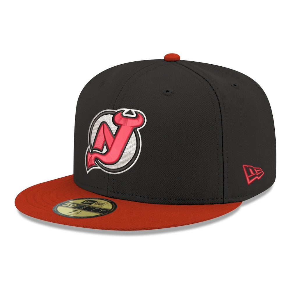 New Jersey Devils New Era Core Logo Two-Tone 59FIFTY Fitted Hat - Black | US 203471431