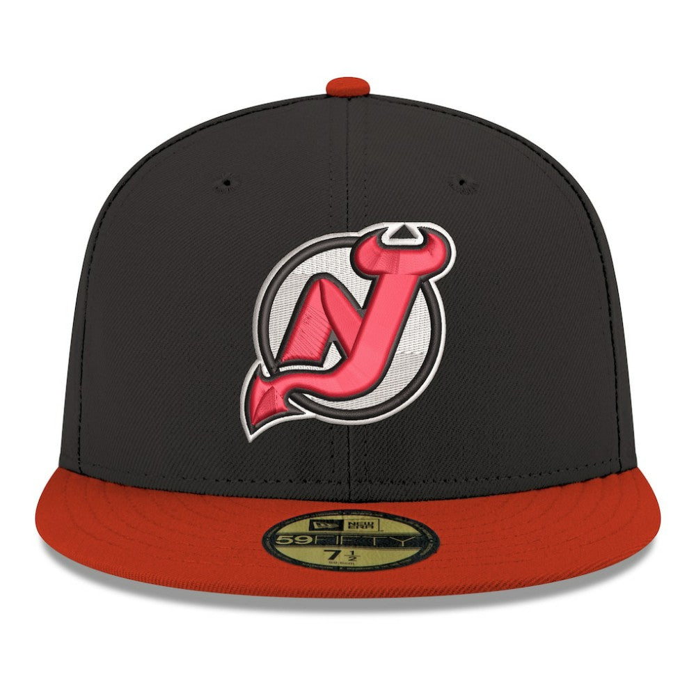 New Jersey Devils New Era Core Logo Two-Tone 59FIFTY Fitted Hat - Black | US 203471431