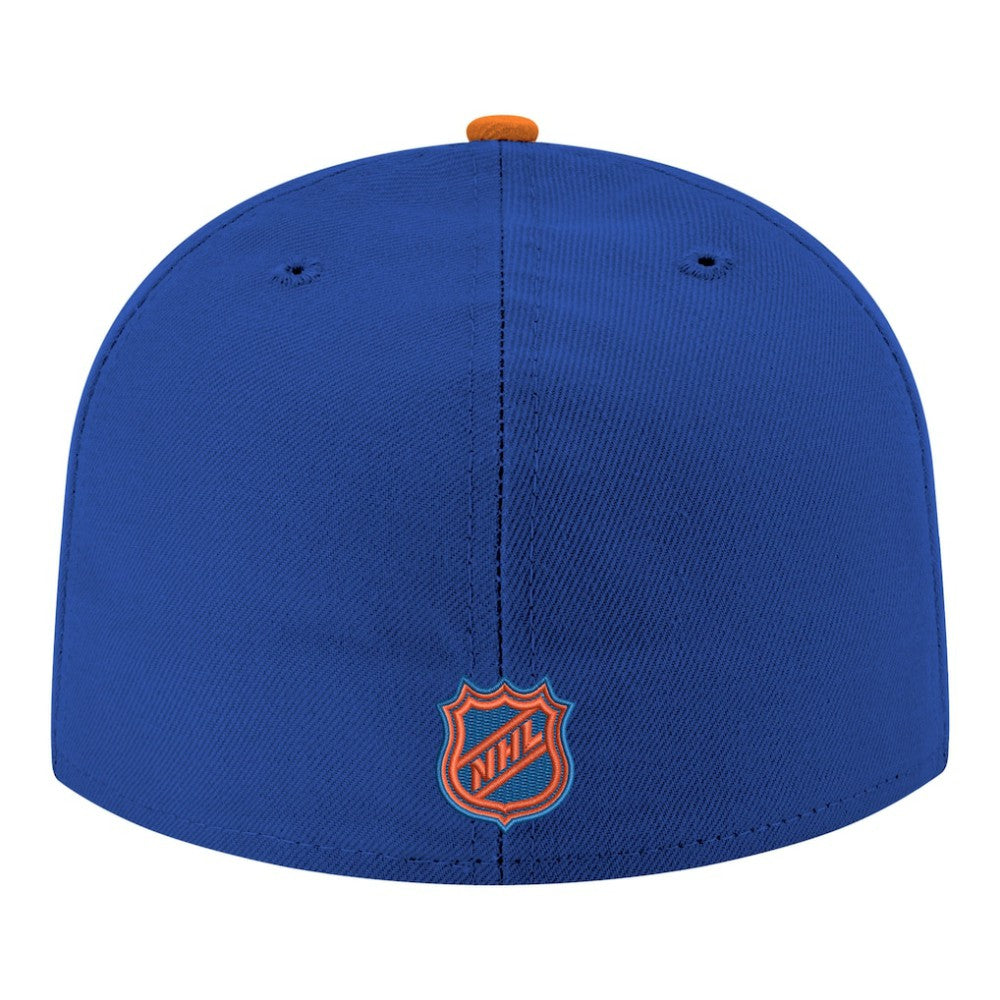 New York Islanders New Era Core Logo Two-Tone 59FIFTY Fitted Hat - Blue | US 203471432