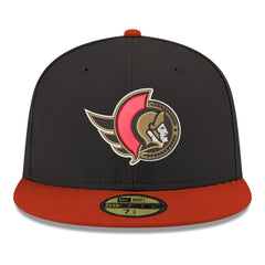Ottawa Senators New Era Core Logo Two-Tone 59FIFTY Fitted Hat - Black | US 203471434