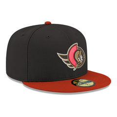 Ottawa Senators New Era Core Logo Two-Tone 59FIFTY Fitted Hat - Black | US 203471434