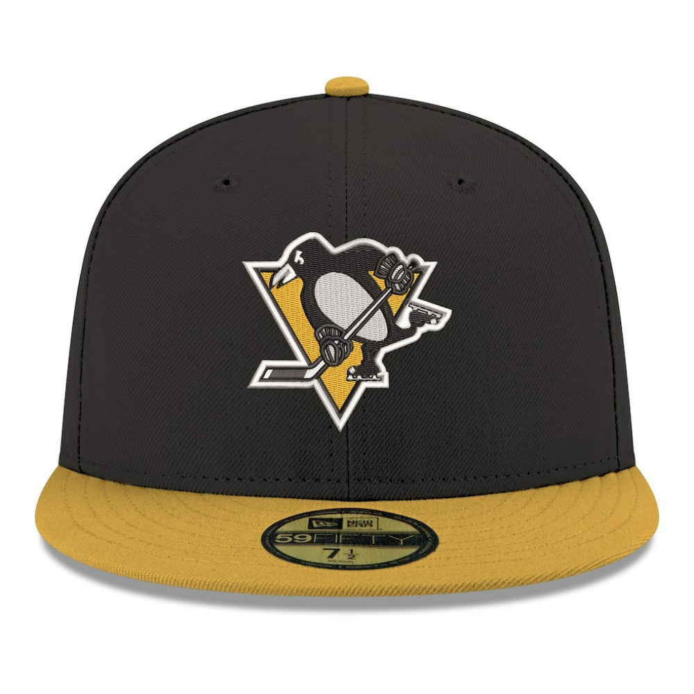 Pittsburgh Penguins New Era Core Logo Two-Tone 59FIFTY Fitted Hat - Black | US 203471436